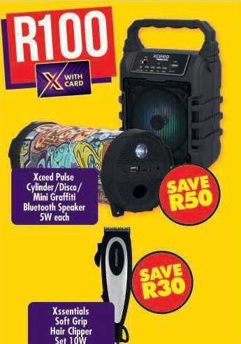 Xceed Pulse Cylinder/Disco/Mini Graffiti Bluetooth Speaker 5W each