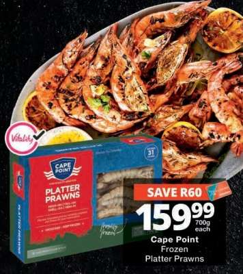 Cape Point Frozen Platter Prawns