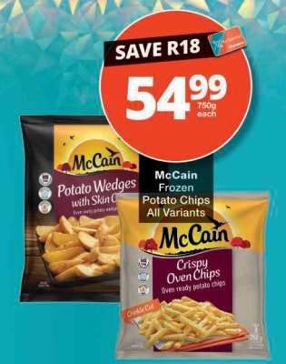 McCain Frozen Potato Chips