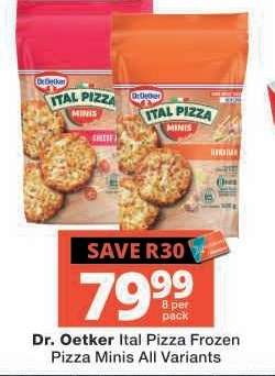 Dr. Oetker Ital Pizza Frozen Pizza Minis All Variants