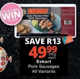Eskort Pork Sausages