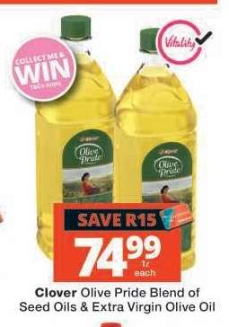 Clover Olive Pride Blend of Seed Oils & Extra Virgin Olive Oil