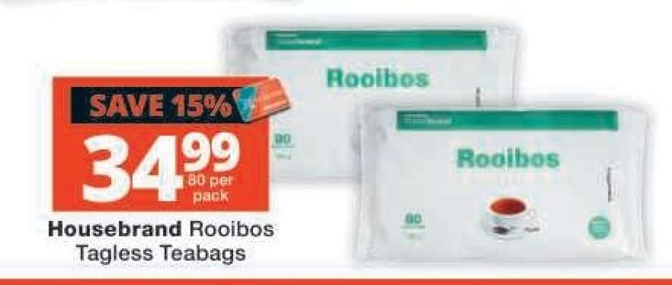 Housebrand Rooibos Tagless Teabags