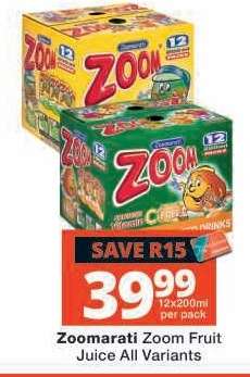 Zoomarati Zoom Fruit Juice All Variants