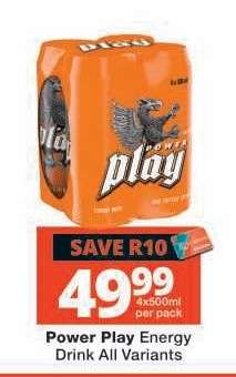 POWER PLAY ENERGY DRINK all variants