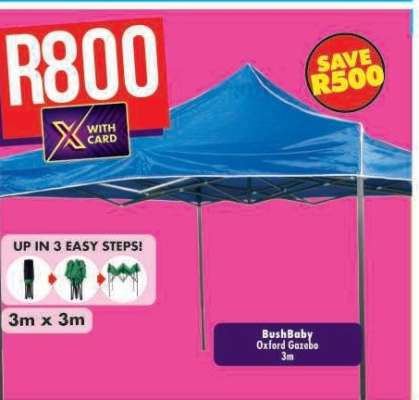 BushBaby Oxford Gazebo 3m
