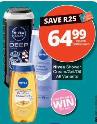 Nivea Shower Cream/Gel/Oil