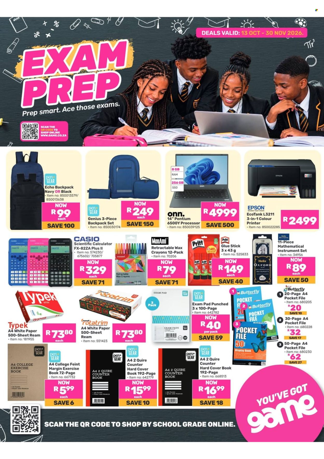 Game specials - 10.13.2026 - 10.30.2026. Page 1
