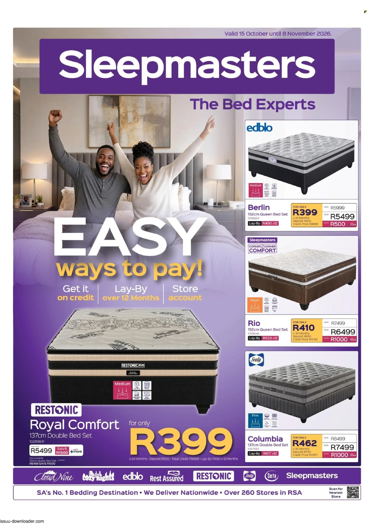 Sleepmasters specials - 10.15.2026 - 11.08.2026. Page 1