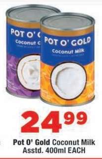 Pot O’ Gold Coconut Milk
