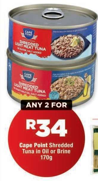 Cape Point Shredded Tuna in Oil or Brine