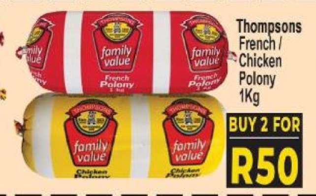 Thompsons French / Chicken Polony 1Kg