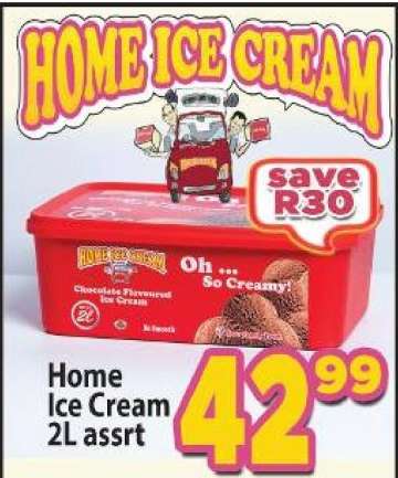 Home Ice Cream 2L assrt