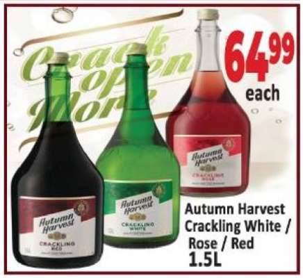 Autumn Harvest Crackling White / Rose / Red 1.5L