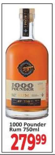 1000 Pounder Rum 750ml