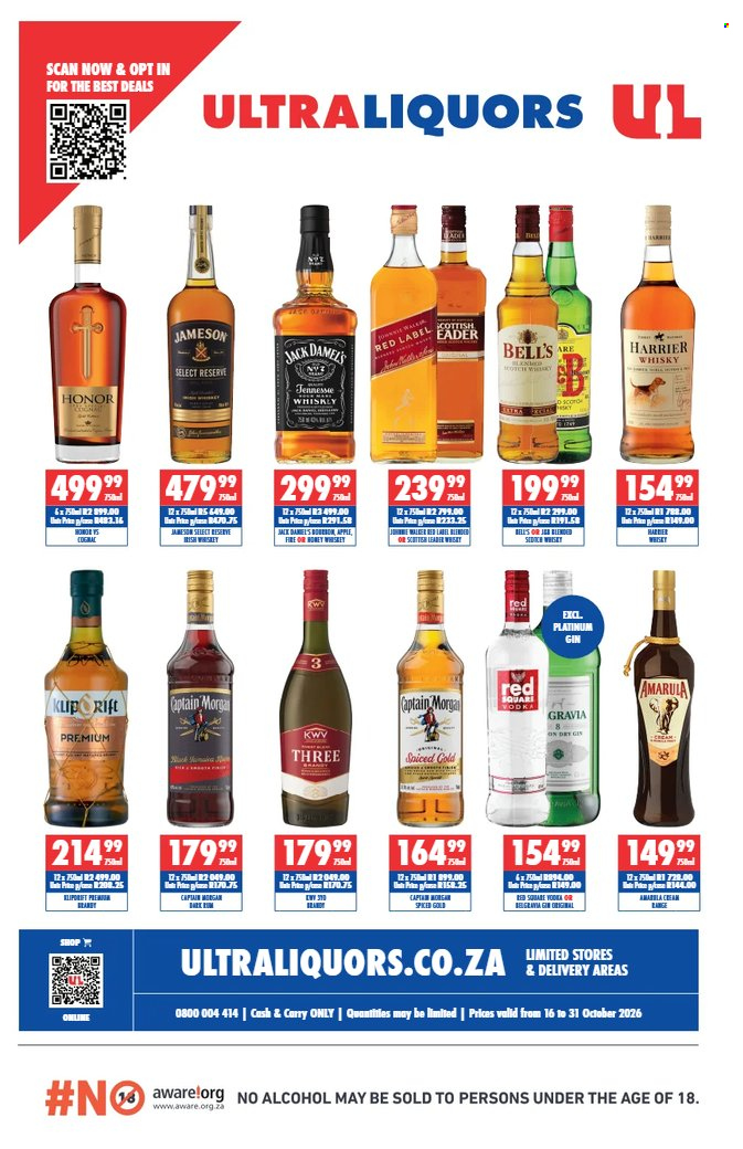 Ultra Liquors specials - 10.16.2026 - 10.31.2026. Page 1
