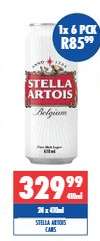 STELLA ARTOIS CANS
