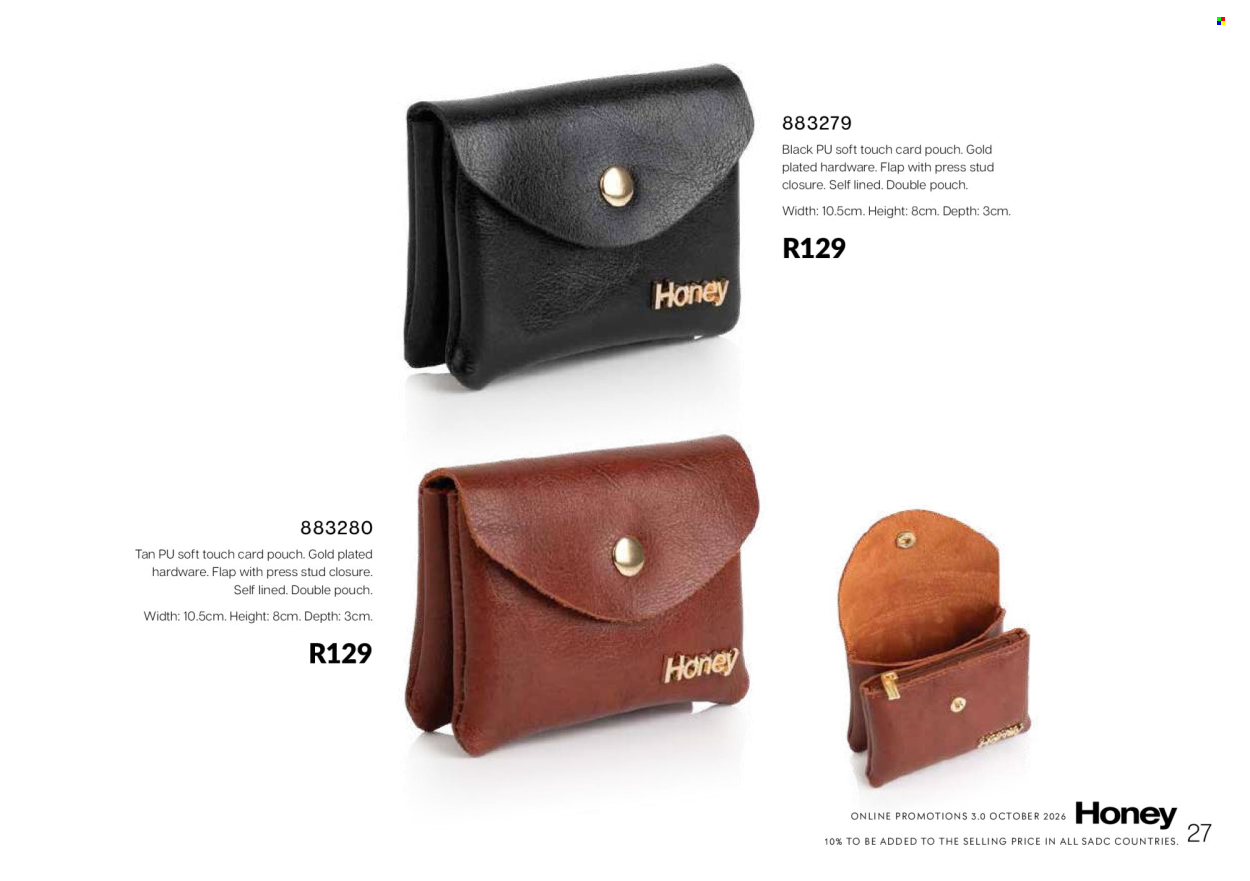 Honey specials. Page 29