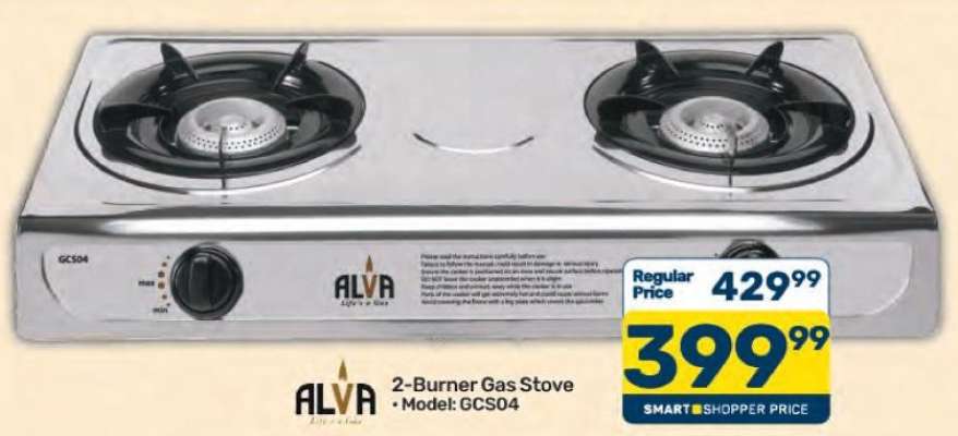 Alva 2-Burner Gas Stove