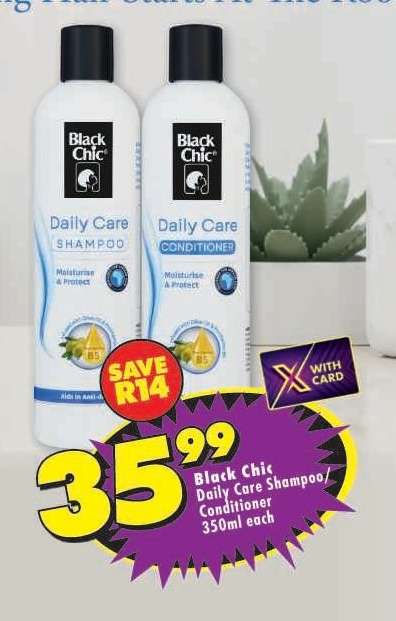 Black Chic Daily Care Shampoo/Conditioner 350ml each