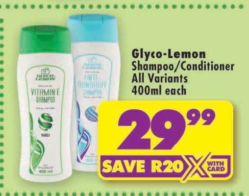 GLYCO-LEMON SHAMPOO/CONDITIONER