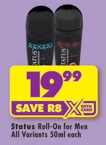 STATUS ROLL-ON FOR MEN