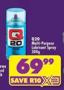 Q20 Multi-Purpose Lubricant Spray 300g