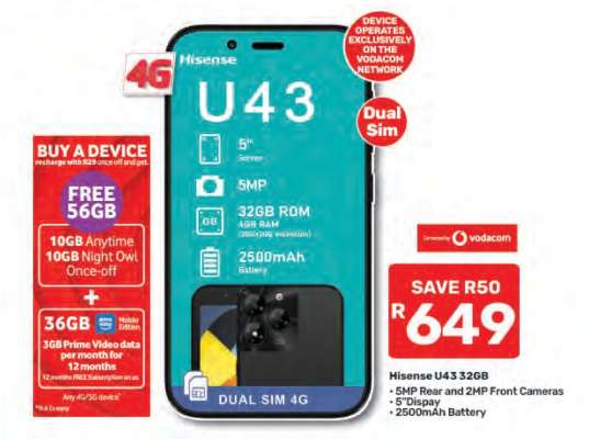Hisense U43 32GB