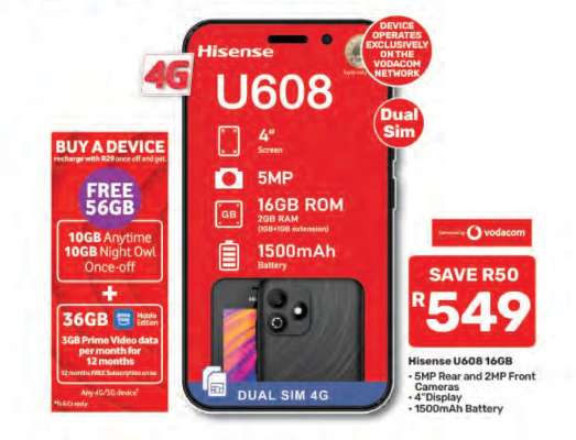 Hisense U608 16GB