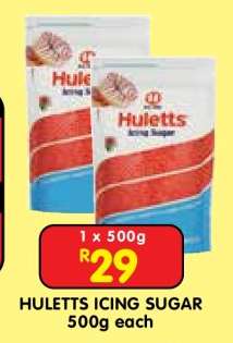 HULETTS ICING SUGAR 500g each