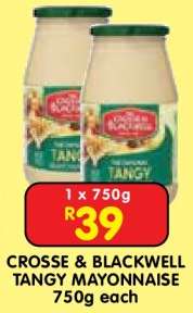 CROSSE & BLACKWELL TANGY MAYONNAISE