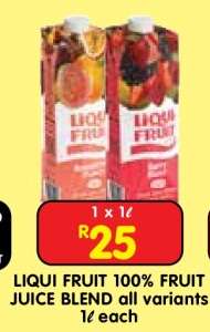 LIQUI FRUIT 100% FRUIT JUICE BLEND all variants