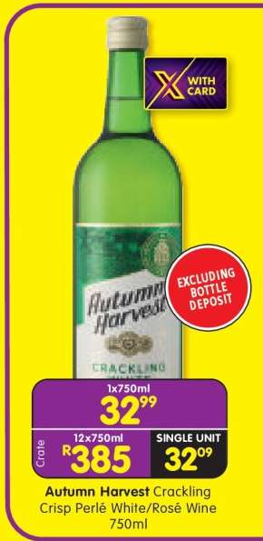 Autumn Harvest Crackling Crisp Perlé White/Rosé Wine 750ml