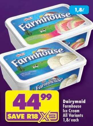 DAIRYMAID FARMHOUSE ICE CREAM