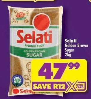 Selati Golden Brown Sugar 2kg