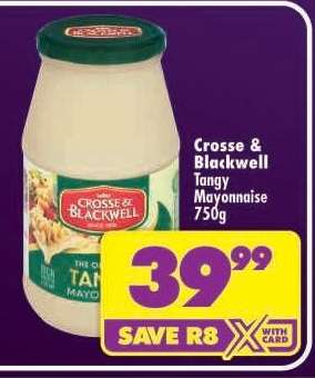 Crosse & Blackwell Tangy Mayonnaise-750g