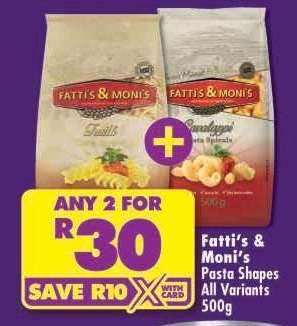 Fatti's & Moni's Pasta Shapes all variants 500g