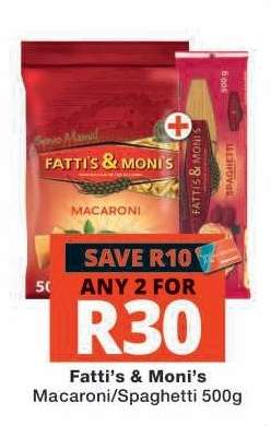 Fatti's & Moni's Macaroni/Spaghetti 500g