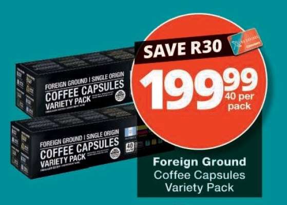 Foreign Ground Coffee Capsules Variety Pack