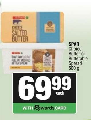 SPAR Choice Butter or Butterable Spread