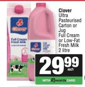 Clover Ultra Pasteurised Carton or Jug