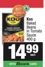 Koo Baked Beans in Tomato Sauce 400 g