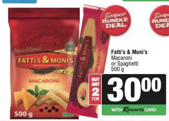 Fatti's & Moni's Macaroni or Spaghetti