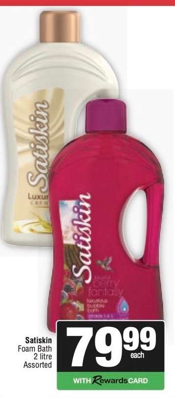 Satiskin foam bath