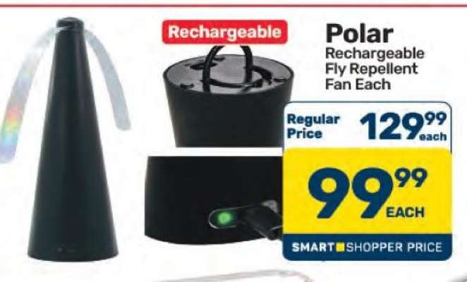 Polar Rechargeable Fly Repellent Fan