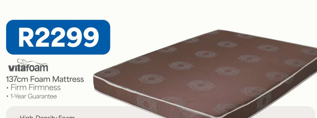 Vitafoam 137cm Foam Mattress