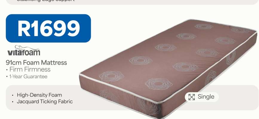 Vitafoam 91cm Foam Mattress