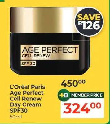 L'Oréal Paris Age Perfect Cell Renew Day Cream SPF30