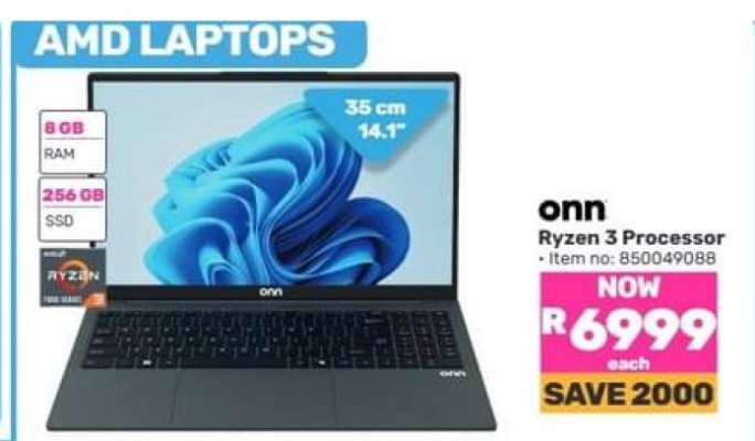 onn Ryzen 3 Processor Laptop