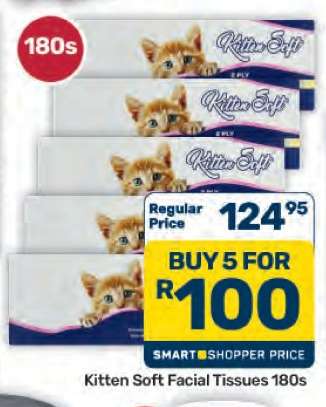 Kitten Soft Facial Tissues 180s